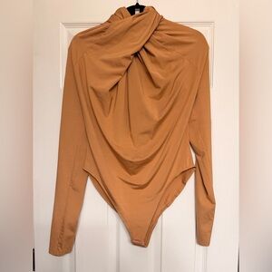 Draped Neck Bodysuit